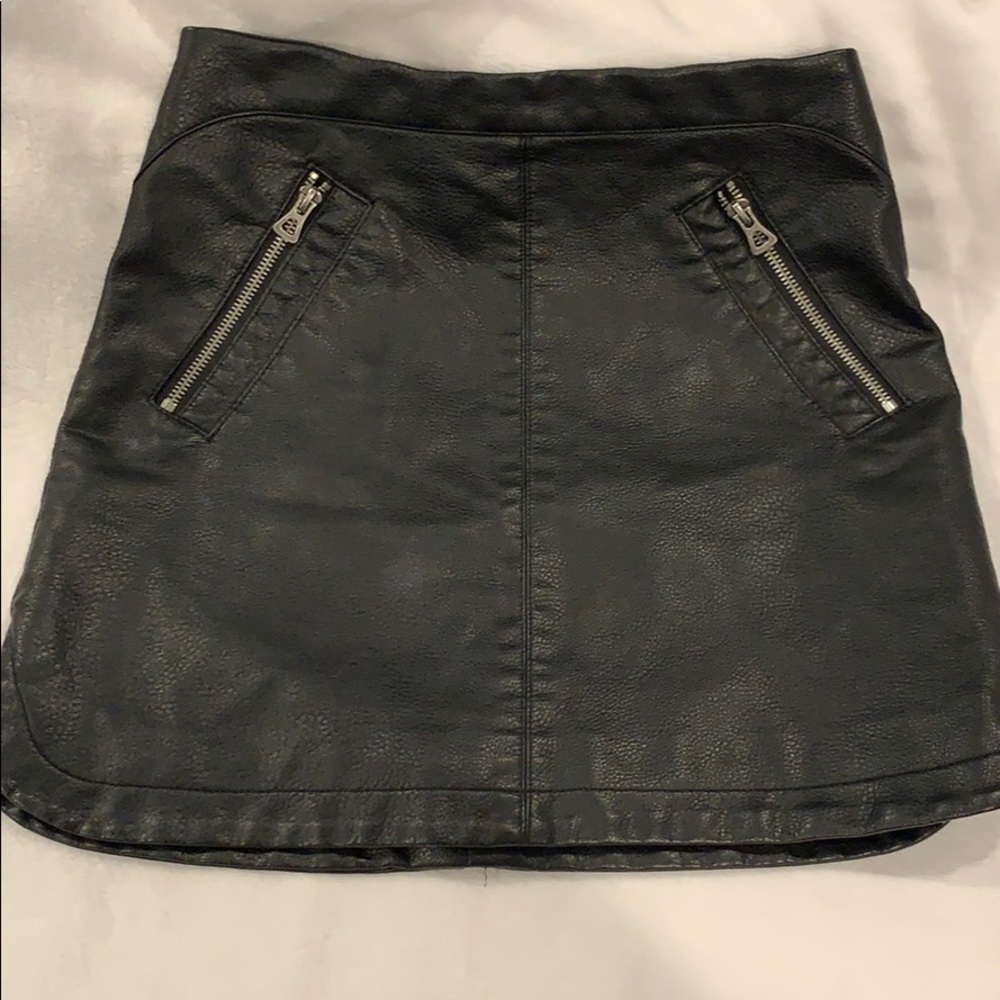 Black pleather mini skirt! From nastygal!
